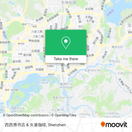 西西弗书店 & 矢量咖啡 map
