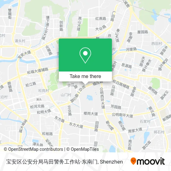 宝安区公安分局马田警务工作站-东南门 map