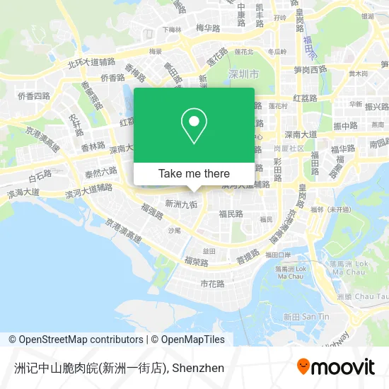 洲记中山脆肉皖(新洲一街店) map