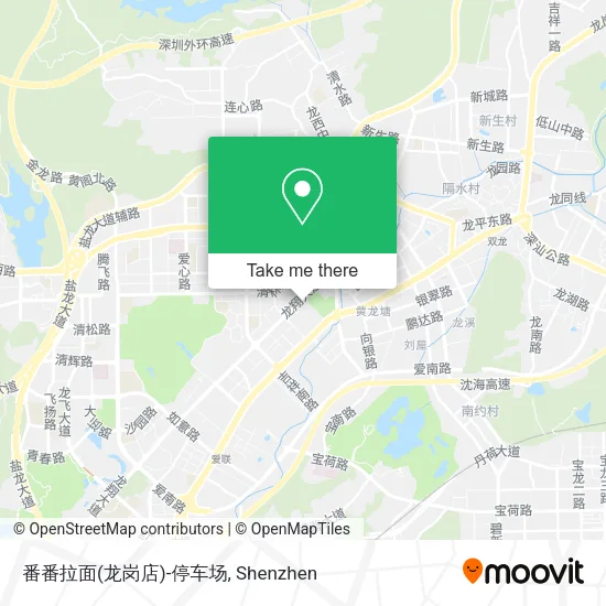 番番拉面(龙岗店)-停车场 map
