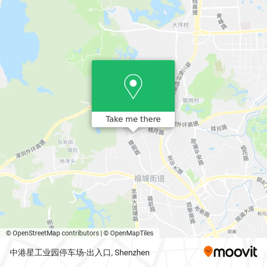 中港星工业园停车场-出入口 map