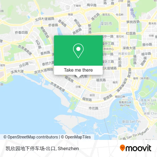 凯欣园地下停车场-出口 map