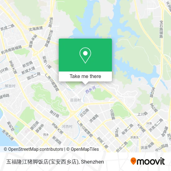 五福隆江猪脚饭店(宝安西乡店) map