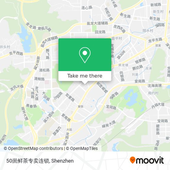 50崮鲜茶专卖连锁 map