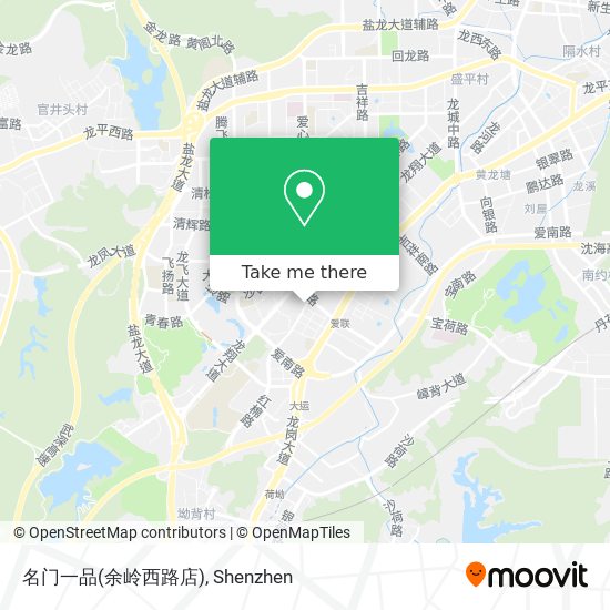 名门一品(余岭西路店) map