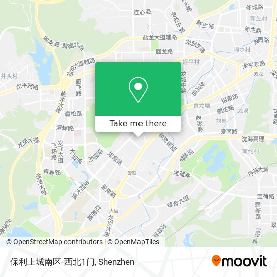 保利上城南区-西北1门 map