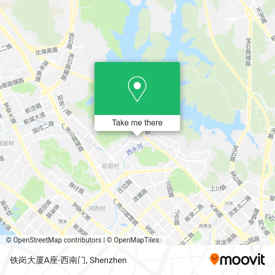 铁岗大厦A座-西南门 map