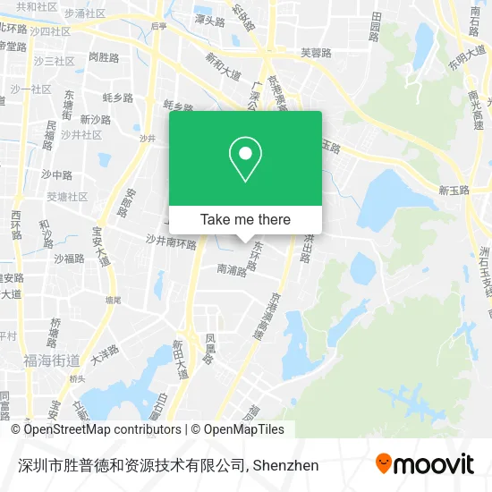 深圳市胜普德和资源技术有限公司 map