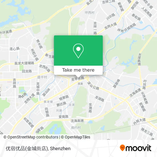 优宿优品(金城街店) map