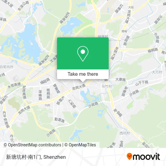 新塘坑村-南1门 map