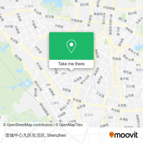 壹城中心九区生活区 map