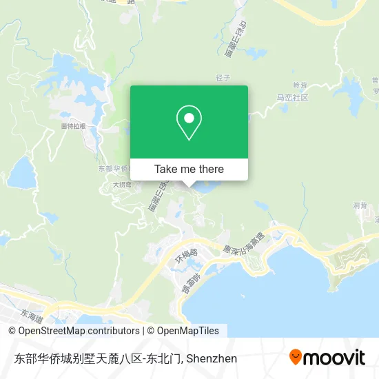 东部华侨城别墅天麓八区-东北门 map