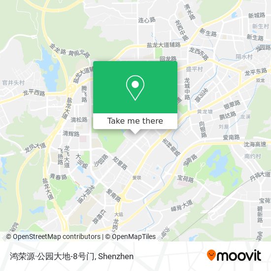 鸿荣源·公园大地-8号门 map