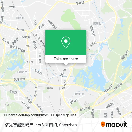 倍光智能数码产业园8-东南门 map