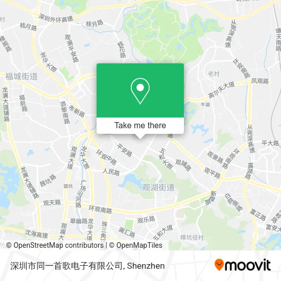 深圳市同一首歌电子有限公司 map