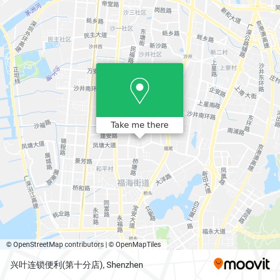 兴叶连锁便利(第十分店) map