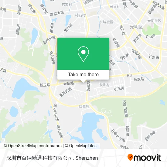 深圳市百纳精通科技有限公司 map