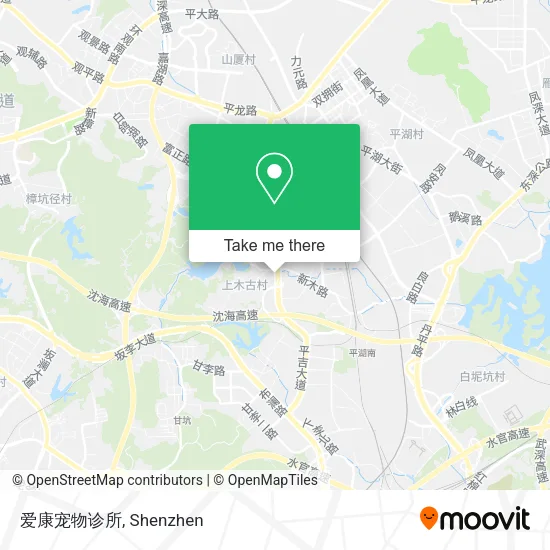 爱康宠物诊所 map