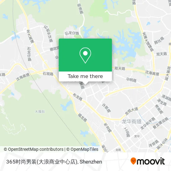 365时尚男装(大浪商业中心店) map