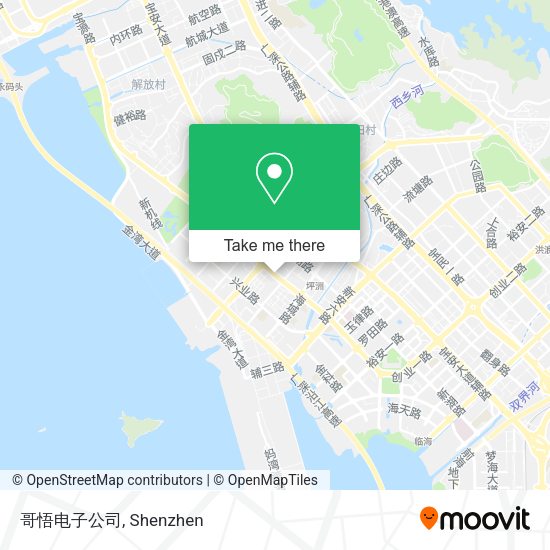 哥悟电子公司 map