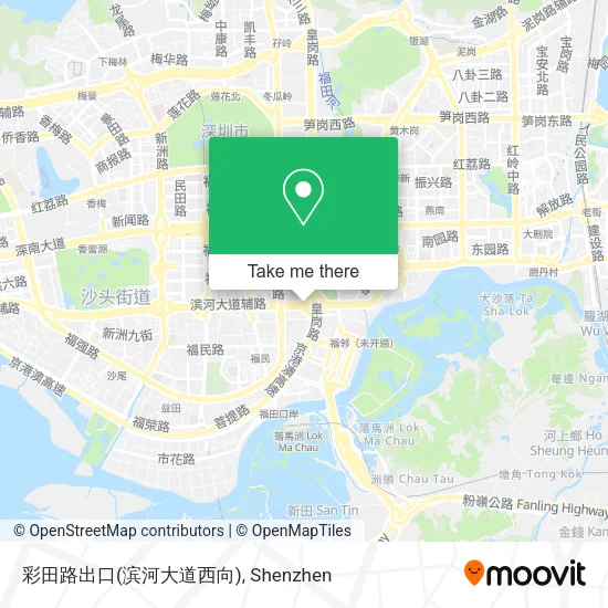 彩田路出口(滨河大道西向) map