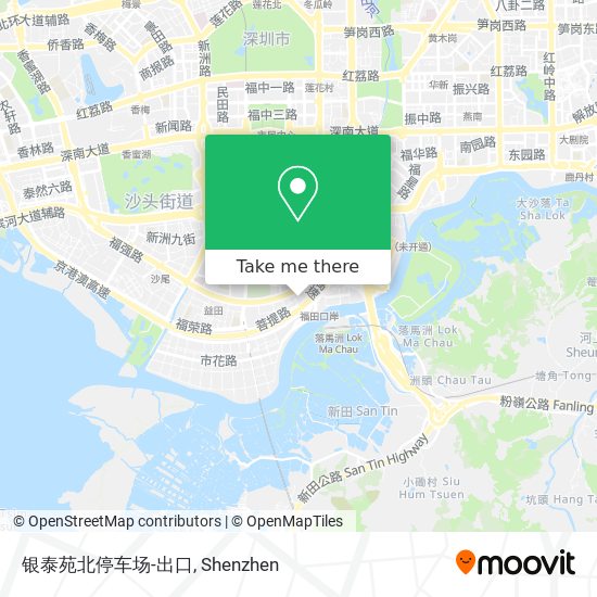 银泰苑北停车场-出口 map