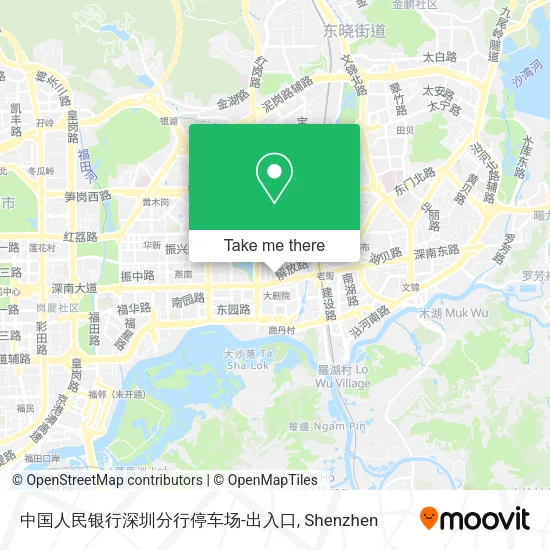 中国人民银行深圳分行停车场-出入口 map