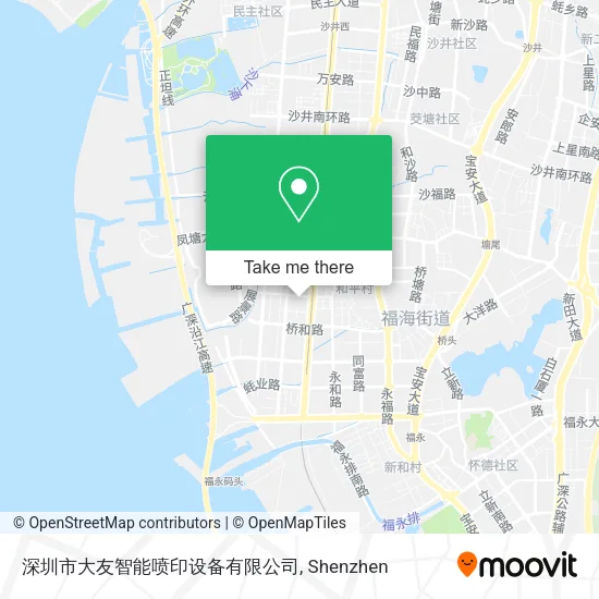 深圳市大友智能喷印设备有限公司 map