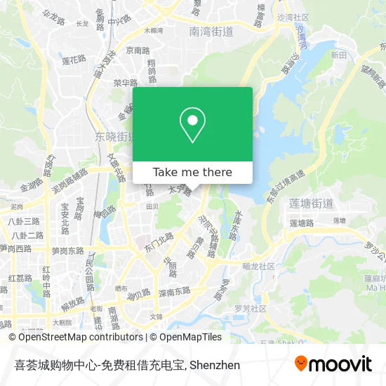 喜荟城购物中心-免费租借充电宝 map