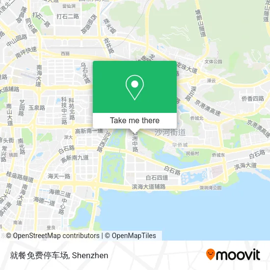 就餐免费停车场 map