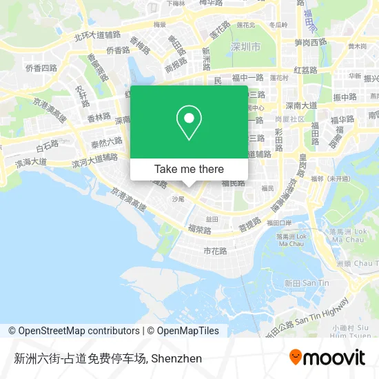 新洲六街-占道免费停车场 map