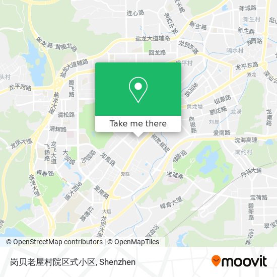 岗贝老屋村院区式小区 map