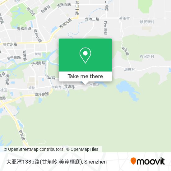 大亚湾138b路(甘角岭-美岸栖庭) map