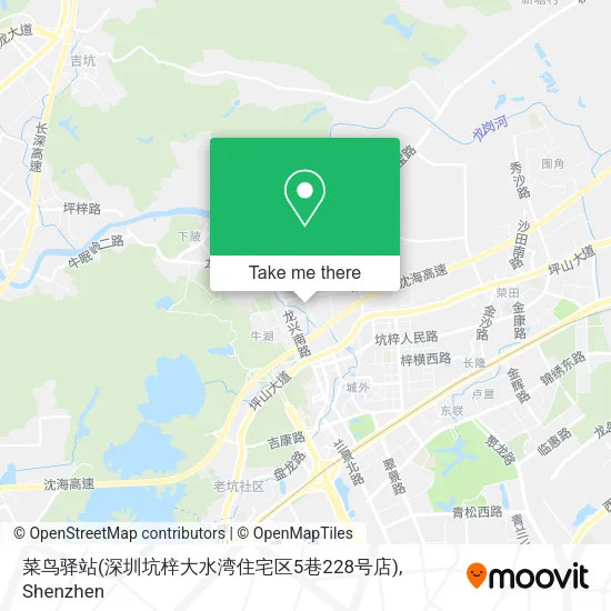 菜鸟驿站(深圳坑梓大水湾住宅区5巷228号店) map