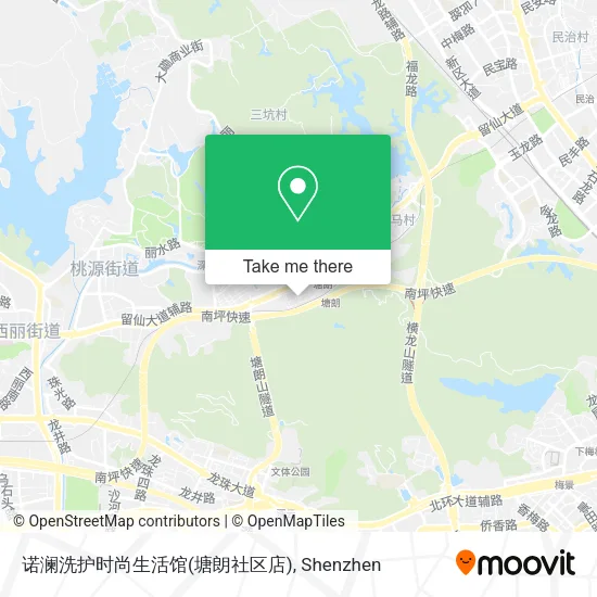 诺澜洗护时尚生活馆(塘朗社区店) map