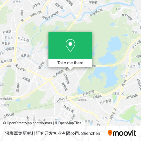 深圳军龙新材料研究开发实业有限公司 map