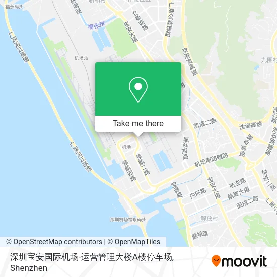 深圳宝安国际机场-运营管理大楼A楼停车场 map