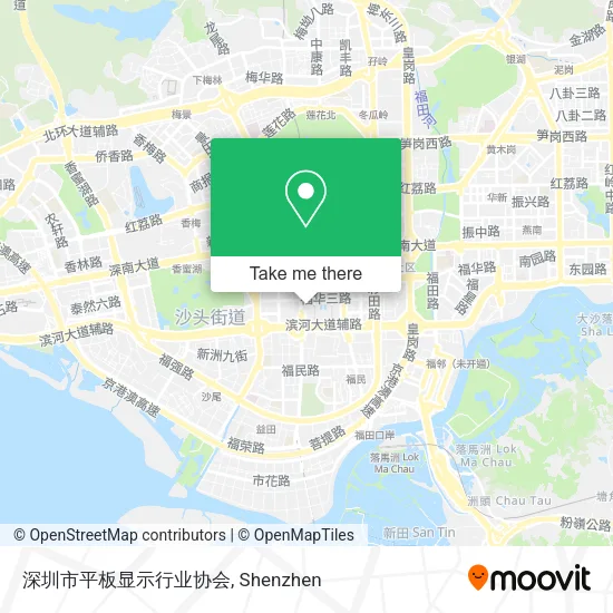 深圳市平板显示行业协会 map