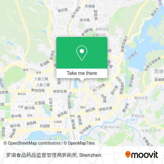 罗湖食品药品监督管理局笋岗所 map