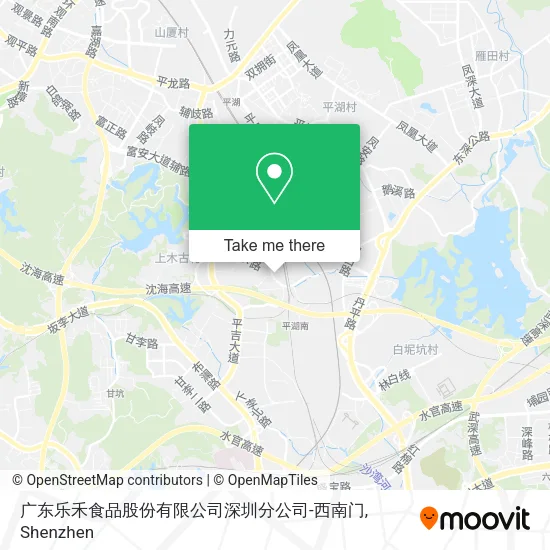 广东乐禾食品股份有限公司深圳分公司-西南门 map