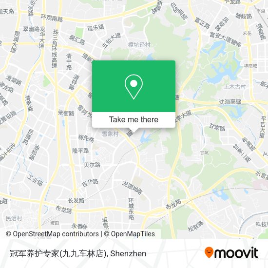冠军养护专家(九九车林店) map