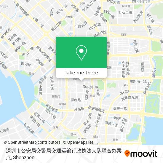 深圳市公安局交警局交通运输行政执法支队联合办案点 map