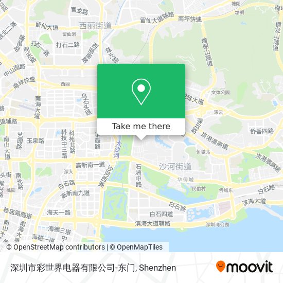 深圳市彩世界电器有限公司-东门 map