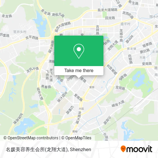 名媛美容养生会所(龙翔大道) map