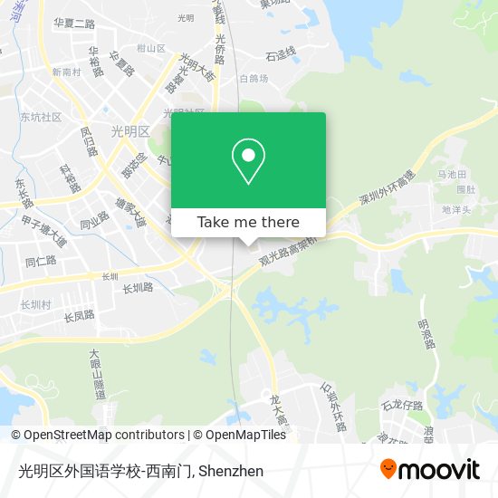 光明区外国语学校-西南门 map