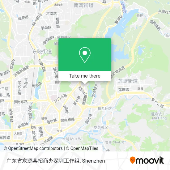 广东省东源县招商办深圳工作组 map