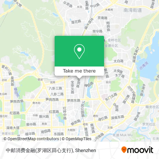 中邮消费金融(罗湖区田心支行) map