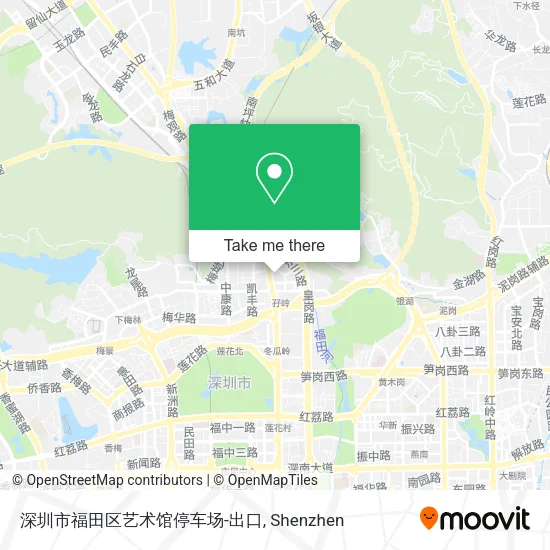 深圳市福田区艺术馆停车场-出口 map