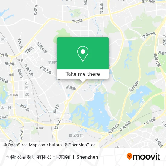 恒隆胶品深圳有限公司-东南门 map