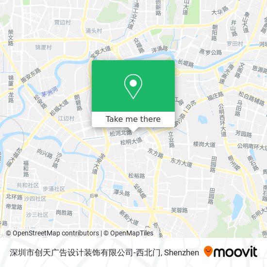 深圳市创天广告设计装饰有限公司-西北门 map